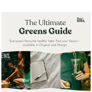 Discover Your New Healthy Habit with Free Soul's Ultimate Greens Guide 🥬🥭
