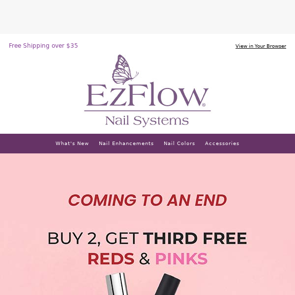 Don’t Pass-up Pinks & Reds! Buy 2, Get 1 FREE Ends Soon!