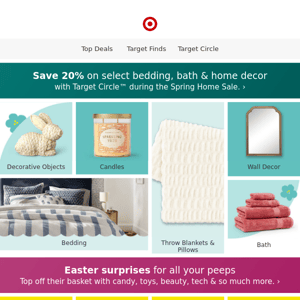 The Spring Home Sale: 20% off bedding, bath & more.
