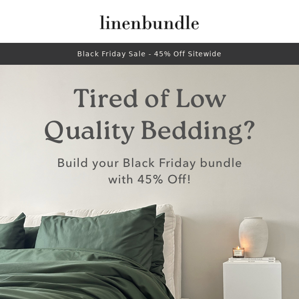 Tired of Low Quality Bedding?😴