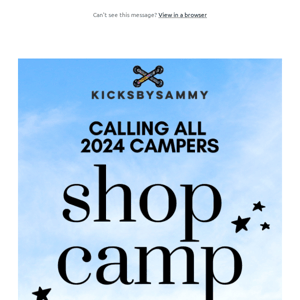 Time to shop camp