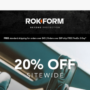 20% OFF SITEWIDE All Weekend Long