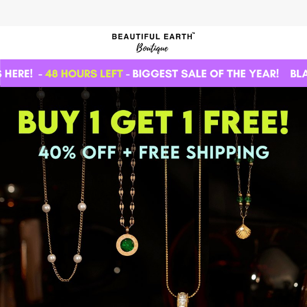 Buy 1, Get 1 FREE Jewelry!