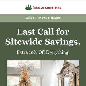 Last Call! Save up to 50% before Midnight.