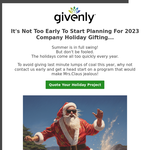 Never Too Early To Plan for 2023 Holiday Gifting