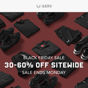 30-60% Off Sitewide! Black Friday Sale