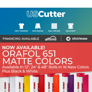 New 651 Matte Colors & Greenstar Digital Banner Material