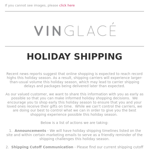 Holiday Shipping Timing - What You Need To Know