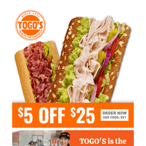 Save $5 Today! 🧡 🥪