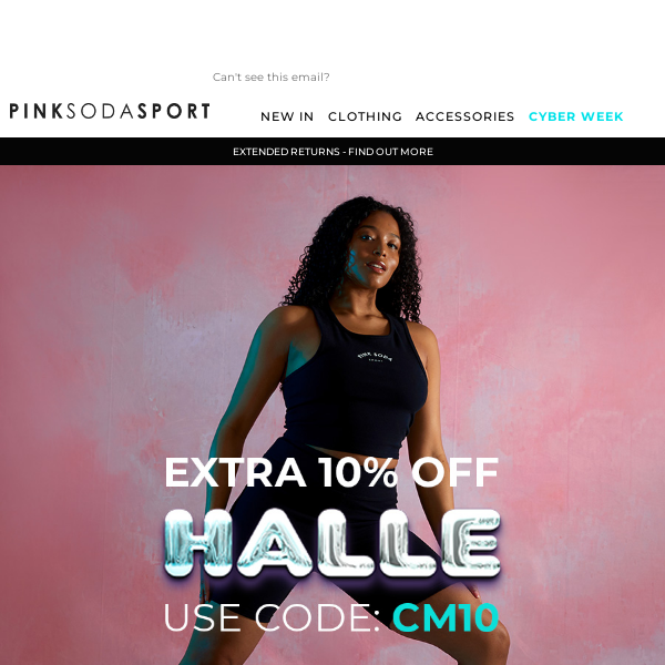 Tis the season to shop Halle with an extra 10% off