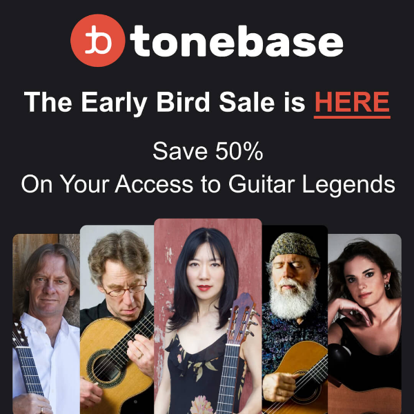 50% Off: The Early Bird Sale Starts Now! 🎸
