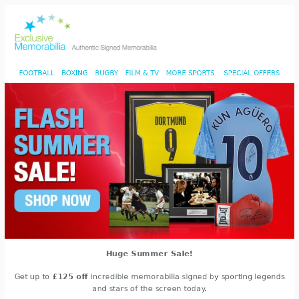 Flash Summer Sale! ☀️
