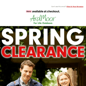 SPRING CLEARANCE: Up to 50% OFF