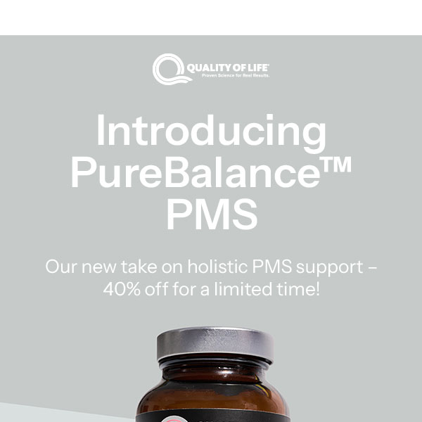 Introducing PureBalance PMS: Holistic Support, 40% Off 🌺