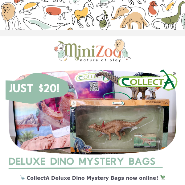 CollectA Deluxe Dino Mystery Bags Online Now 🦕
