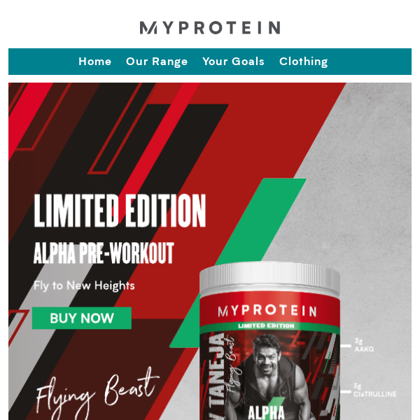 35% OFF Flying Beast’s Ltd. Edition Pre Workout