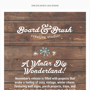 ⛄ New holiday designs from Board & Brush!