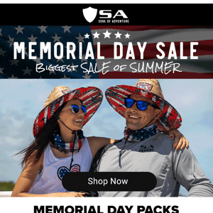 Memorial Day Sales START NOW 🇺🇸