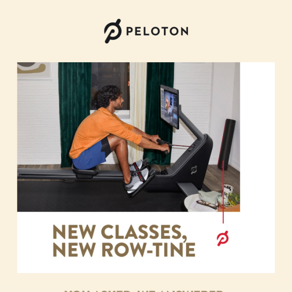 NEW: Live rowing classes are here