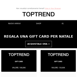 Gift Card per Natale