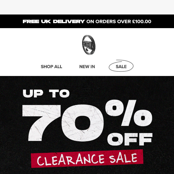 Up To 70% Off Clearance Sale