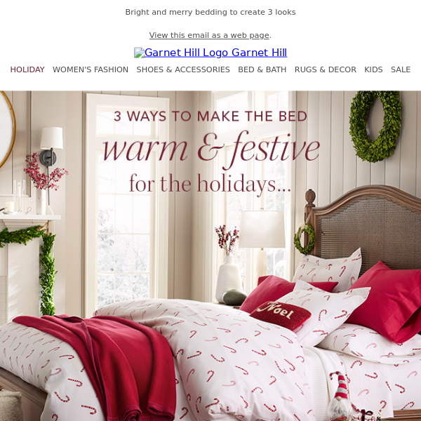 Comforts and joys: the holiday bed