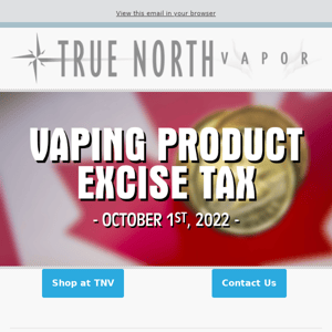 Attention Vapers!  |  Federal Excise Tax on e-Liquid