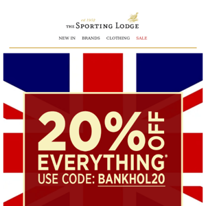 20% Off Everything Including Sale Items
