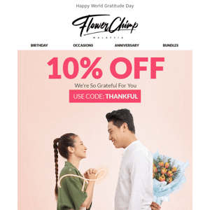 10% OFF To Say... 🤭