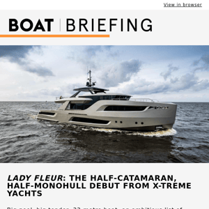 On board Holterman's half catamaran, half monohull Lady Fleur