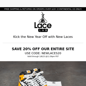 Save 20% OFF with our New Year's Sale 🎁👟