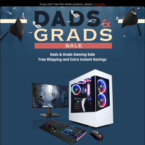 ✔️ Dads & Grads Gaming Sale – Free Shipping and Extra Instant Savings