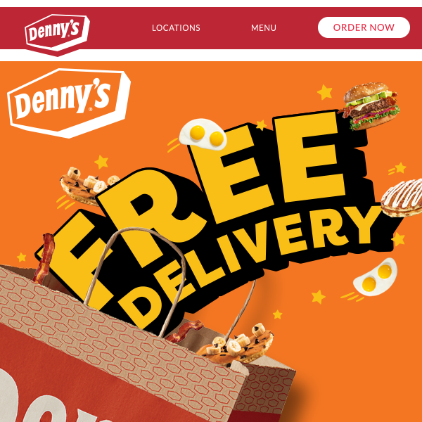 Denny's Will Now Deliver To Your Door 24/7