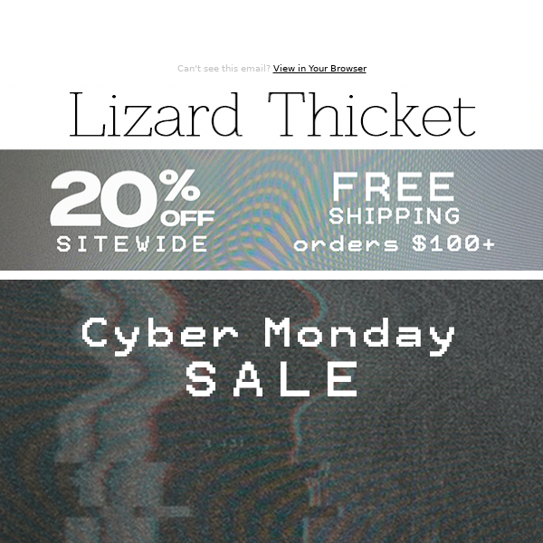 20% OFF🚨 CYBER MONDAY