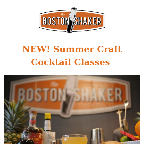Spring Sips & New Craft Cocktail Class!