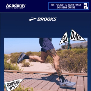 Thank your dad with great gear from Brooks