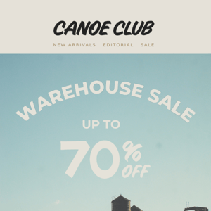 IN STORE ONLY: Warehouse Sale
