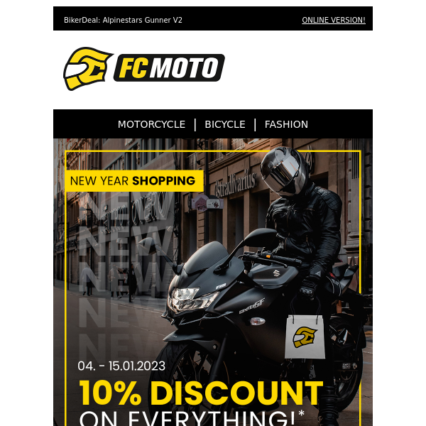 Fc Moto Latest Emails Sales Deals