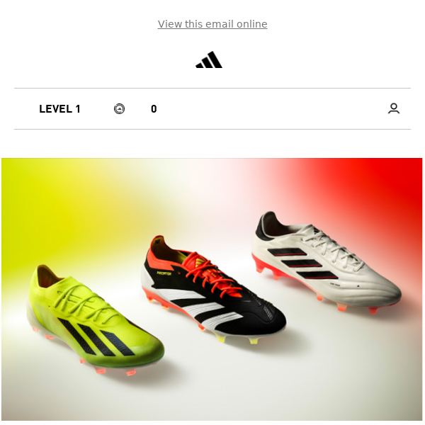 New adidas Football footwear