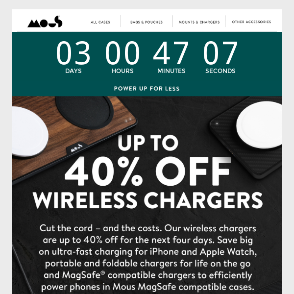 Up to 40% off ultra-fast chargers!