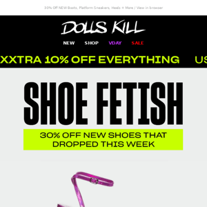 30% Off New Shoes That Just Dropped  → 