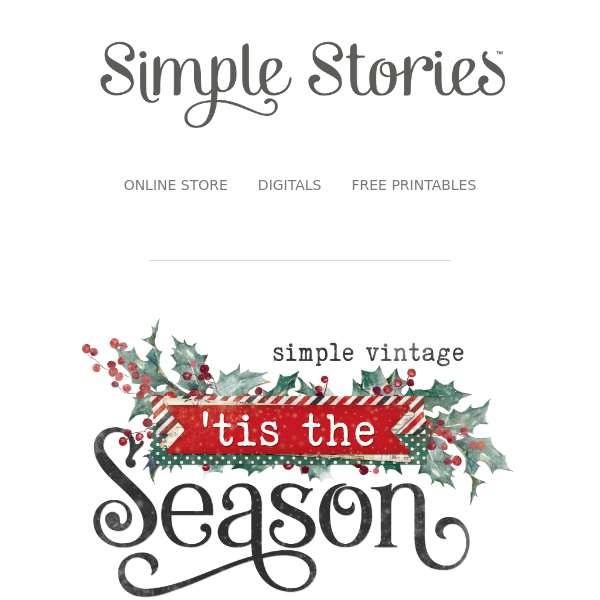 Simple Vintage Tis The Season, Simple Stories
