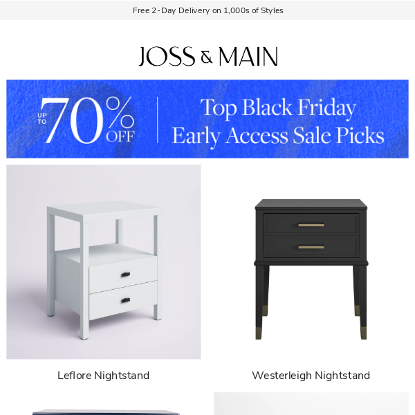 The Leflore Nightstand ⭐ ICYMI: up to 70% off for early Black Friday 