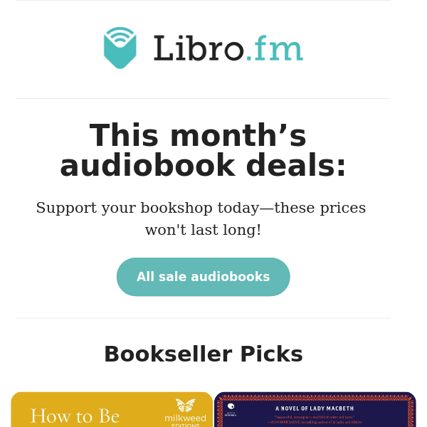 On Sale Audiobooks 📚