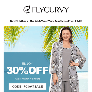 🤗.FlyCurvy.Up to 30% OFF on our SUMMER COLLECTION!