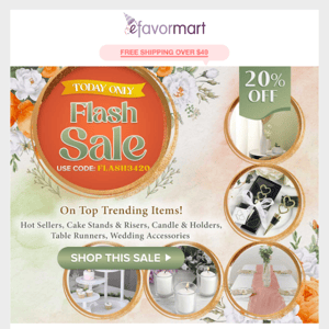 Hours Left! 20% Flash Discounts 💰 On Best Sellers & Top Trending Items – Shop & Save Now!