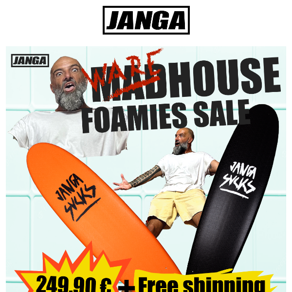 WAREHOUSE Foamies SALES 249.90€