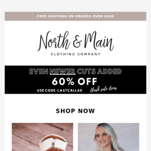 EVEN NEWER STYLES 60% OFF! 👏👏👏