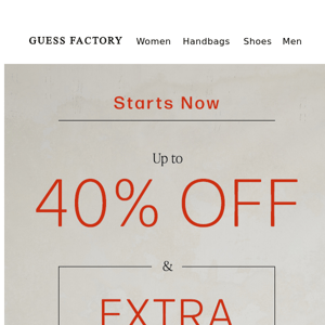 Now: SALE + Extra 10% Off