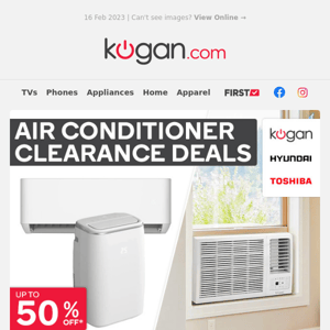 Summer Clearance: Up to 50% OFF* Air Conditioners While Stocks Last!